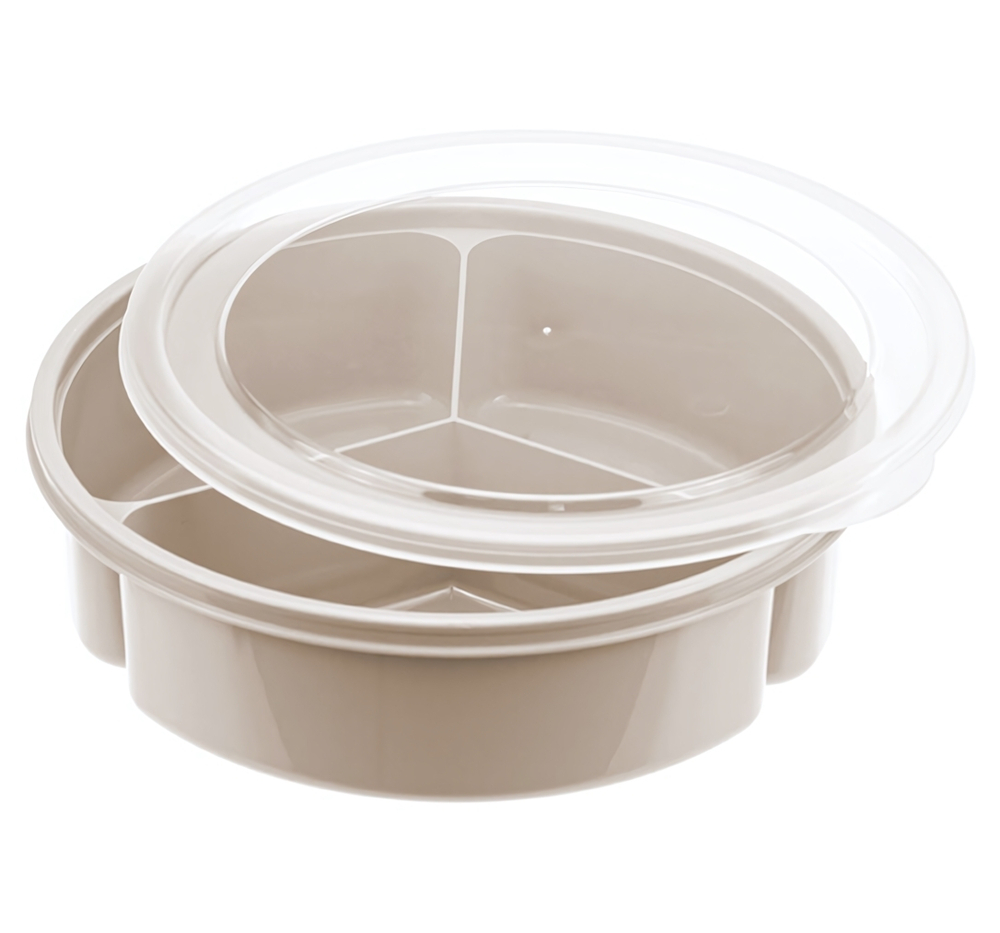 Менажница с крышкой 3 секции (3*300мл) М1124