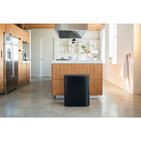 Мусорный бак Bo Touch Bin 2x30л Brabantia Черный матовый