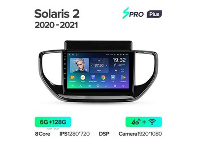 Магнитола Teyes SPRO Plus 6-128 Hyundai Solaris 2 2020 — 2021 9.0"