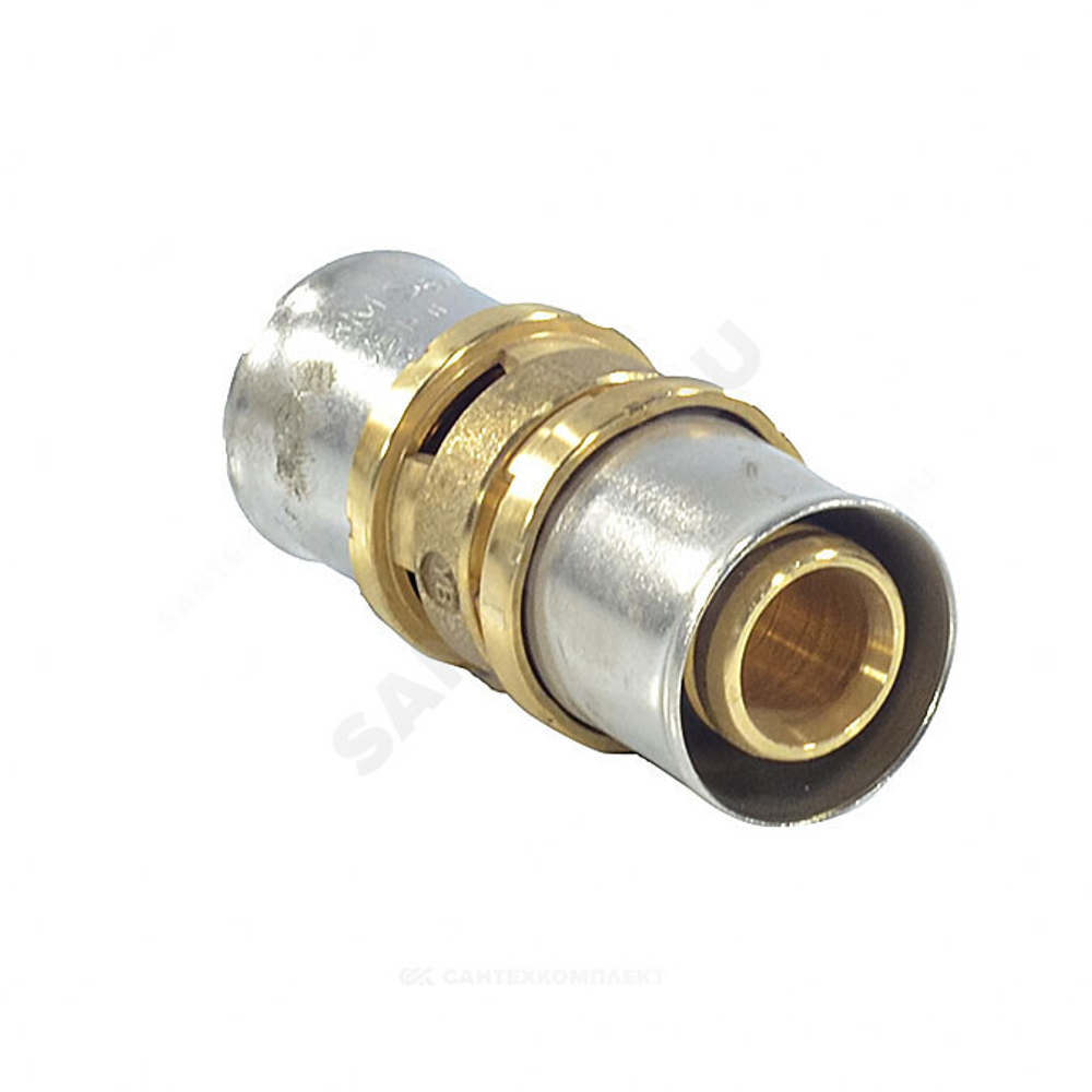 Муфта для МП/PE-X труб латунь пресс Дн 26 RM102 Giacomini RM102Y009