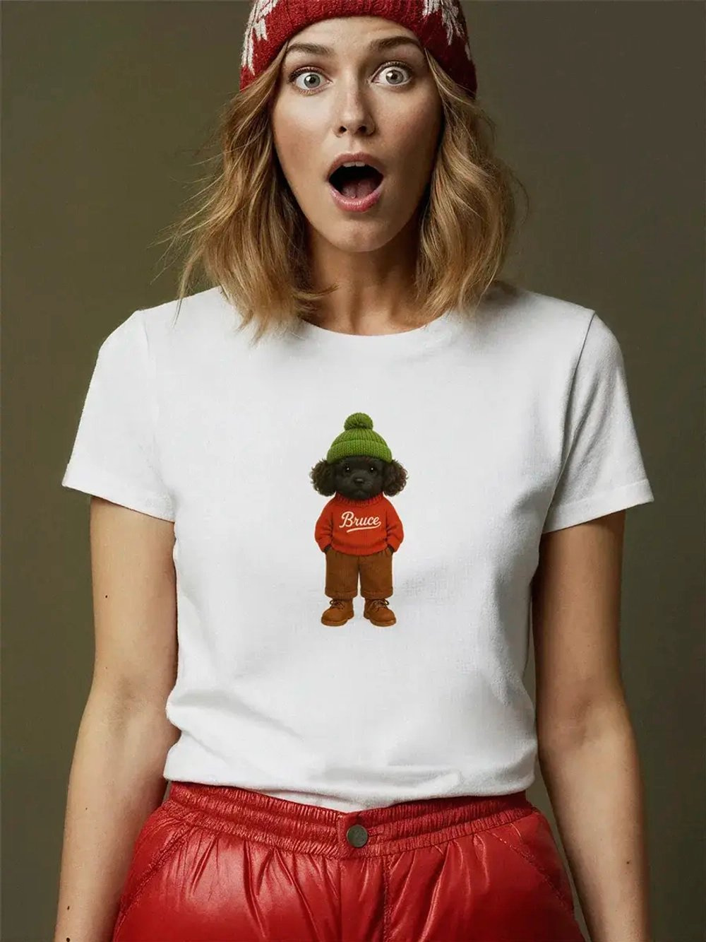 Футболка базовая с принтом