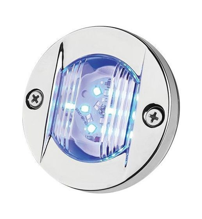 Огонь кормовой круглый, светодиодный голубой свет 12 В, SeaFlo