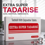 Препарат для усиления эрекции и продления полового акта Extra Super Tadarise 60+40 mg (10 шт.)
