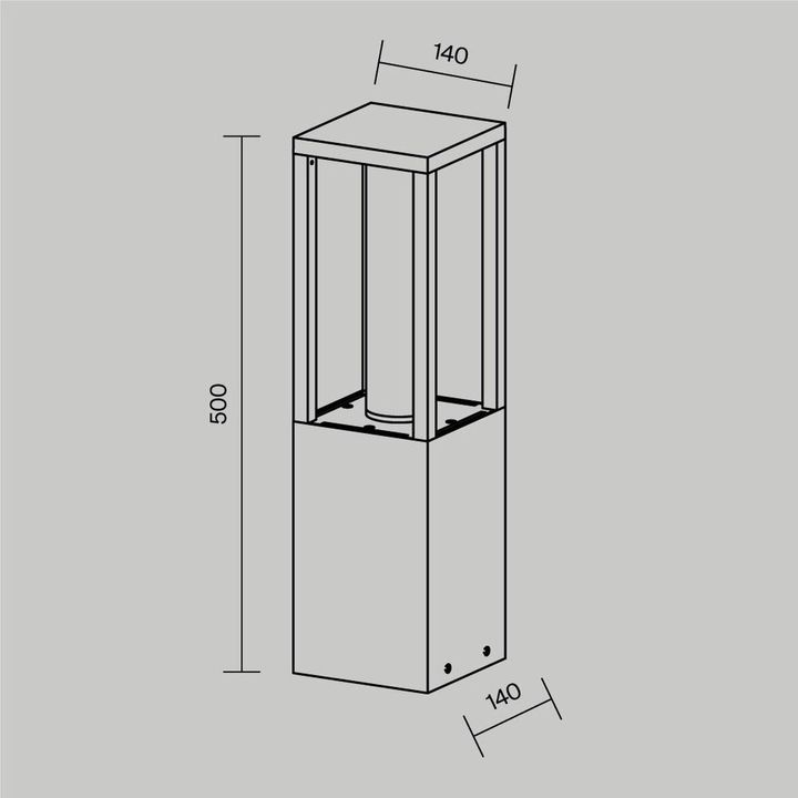 Ландшафтный светодиодный светильник Maytoni Outdoor Expo O480FL-L12B3K