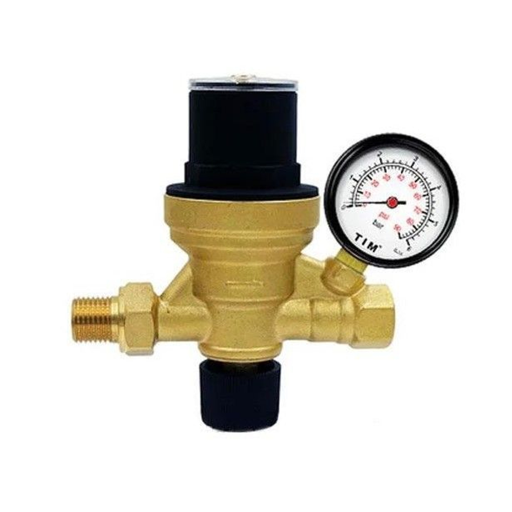 Клапан подпиточный 1/2 c манометром (AF0206A) TIM