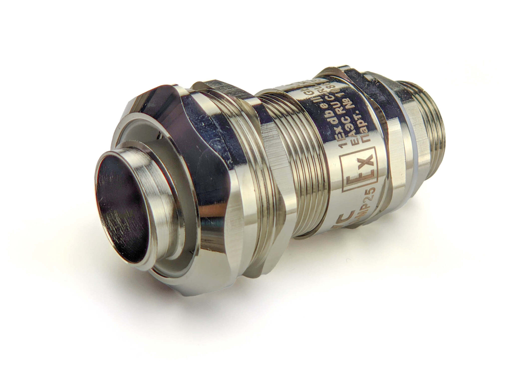 Ех-кабельный ввод ВКВМР-ЛС-М25-20-МР25 1Ex db e II Gb X ГОФРОМАТИК