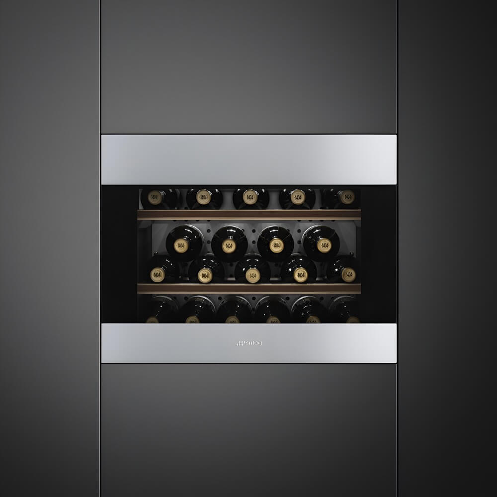 Встраиваемый винный шкаф Smeg CVI320XE