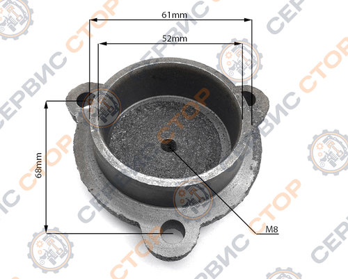 Крышка дифференциала левая (тип 1) 195N/ZS1100/ZS1115
