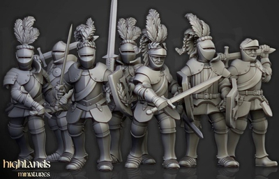 Empire Knights on foot