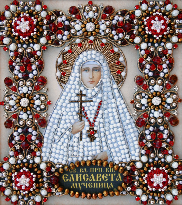 Ии-49 Набор для вышивания хрустальными камнями Святая Елизавета