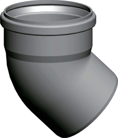 Wolf Дымоход Отвод DN160 45°, из полипропилена