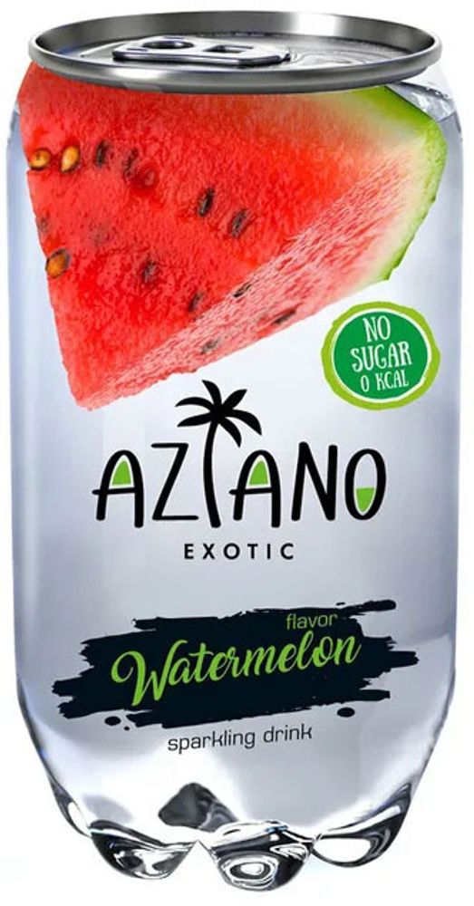 Газированный Напиток Aziano Watermelon &quot;Арбуз&quot; 0.35л - 12шт