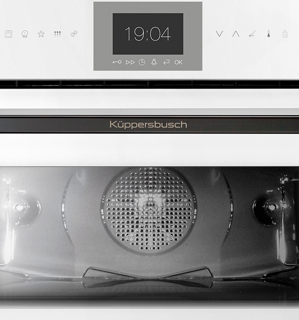 Компактный духовой шкаф с паром Kuppersbusch CBD 6550.0 W2 Black Chrome
