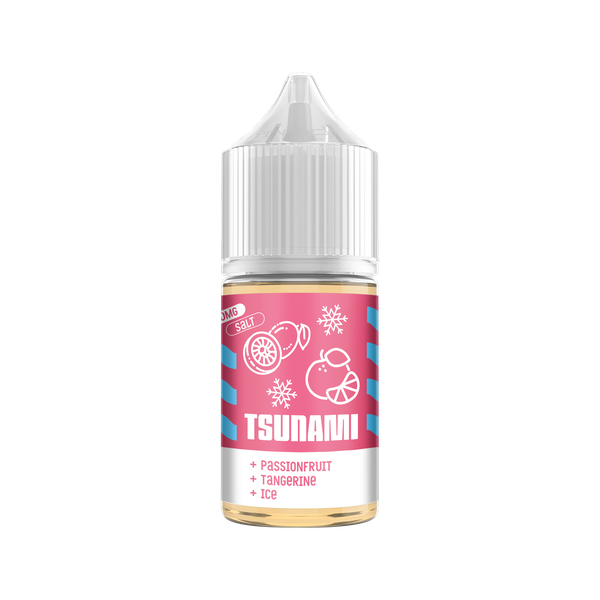 Купить Жидкость Tsunami Salt - Passionfruit + Tangerine + Ice 30 мл