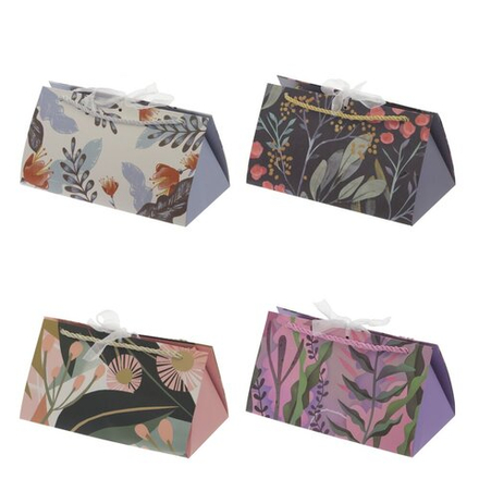 GAEM Пакет подарочный S (бумага 210г/м2, блок 12шт), L22 W12 H12 см, 4в.