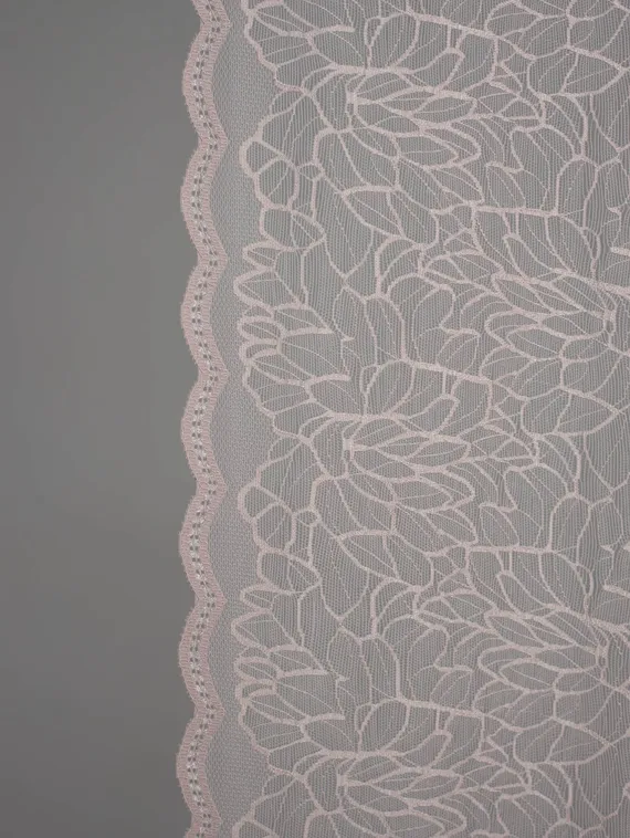 03-295 ОПТ Кружево эластичное 22 см, серебристый пион 168