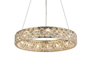 Подвесная люстра 15*G9 8532/60 C gold polished золото TIFFANY Newport