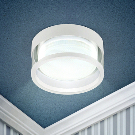 Светильник встраиваемый ЭРА KL82 WH под лампу GX53 белый