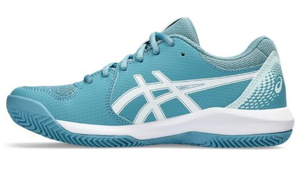 Женские Кроссовки теннисные Asics Gel-Dedicate 8 Clay - gris blue/white