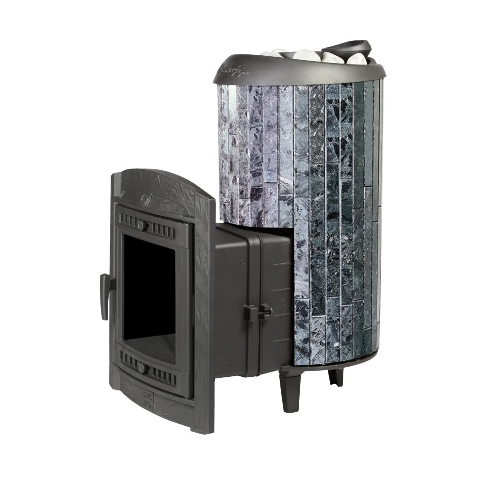 Печь банная «Атмосфера XL» в ламелях «Пироксенит»