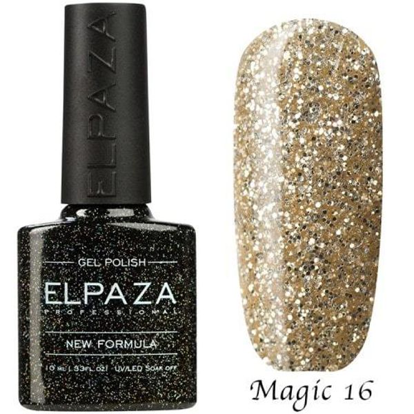 ELPAZA гель-лак Magic Glitter №16 Белое золото, 10 мл