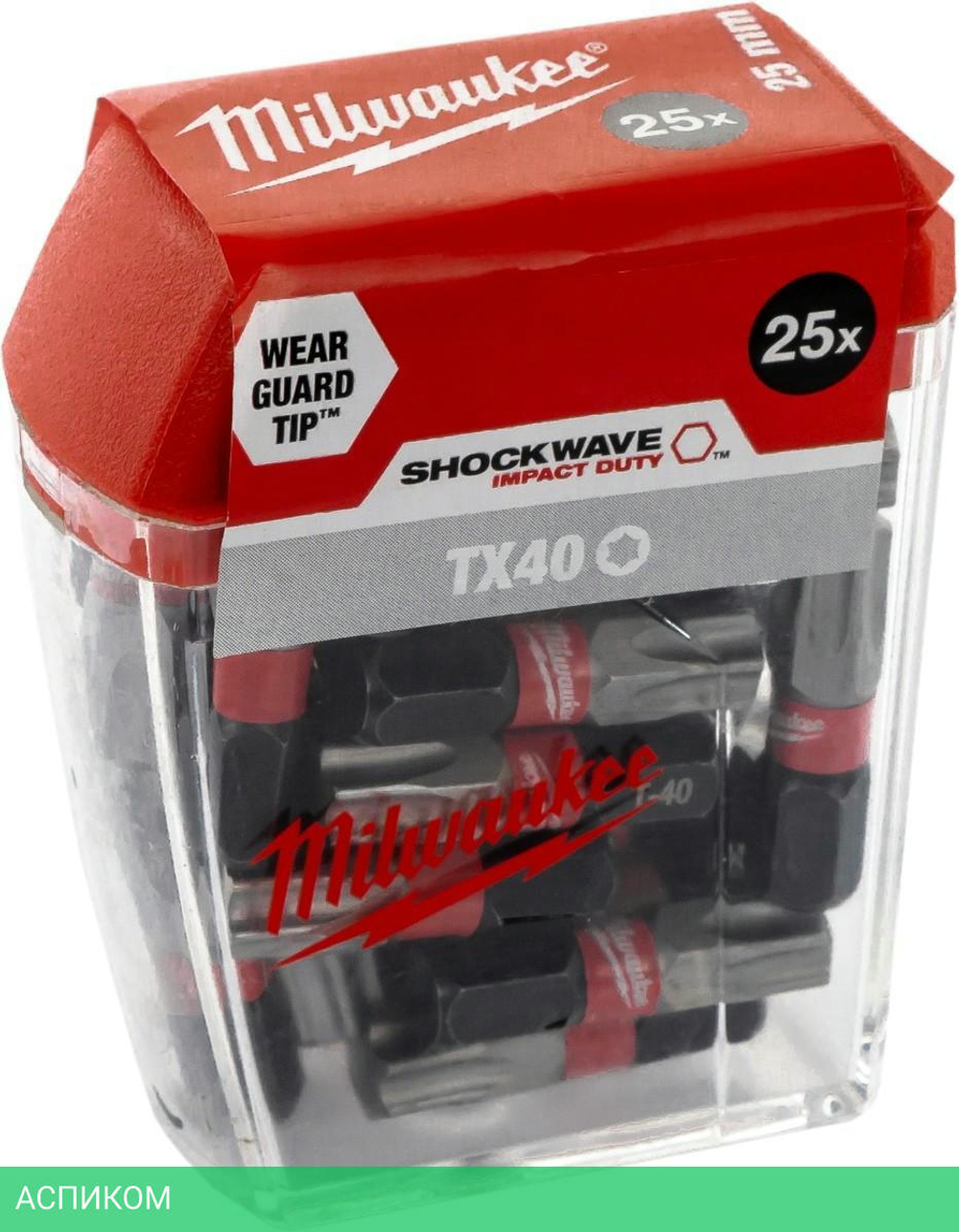 Бита Milwaukee Shockwave TX40 25мм 25шт (4932430889)