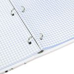 Тетрадь на кольцах БОЛЬШАЯ А4, 215х305 мм, 100 л., твердый картон, клетка, BRAUBERG, "Цветы", 405412