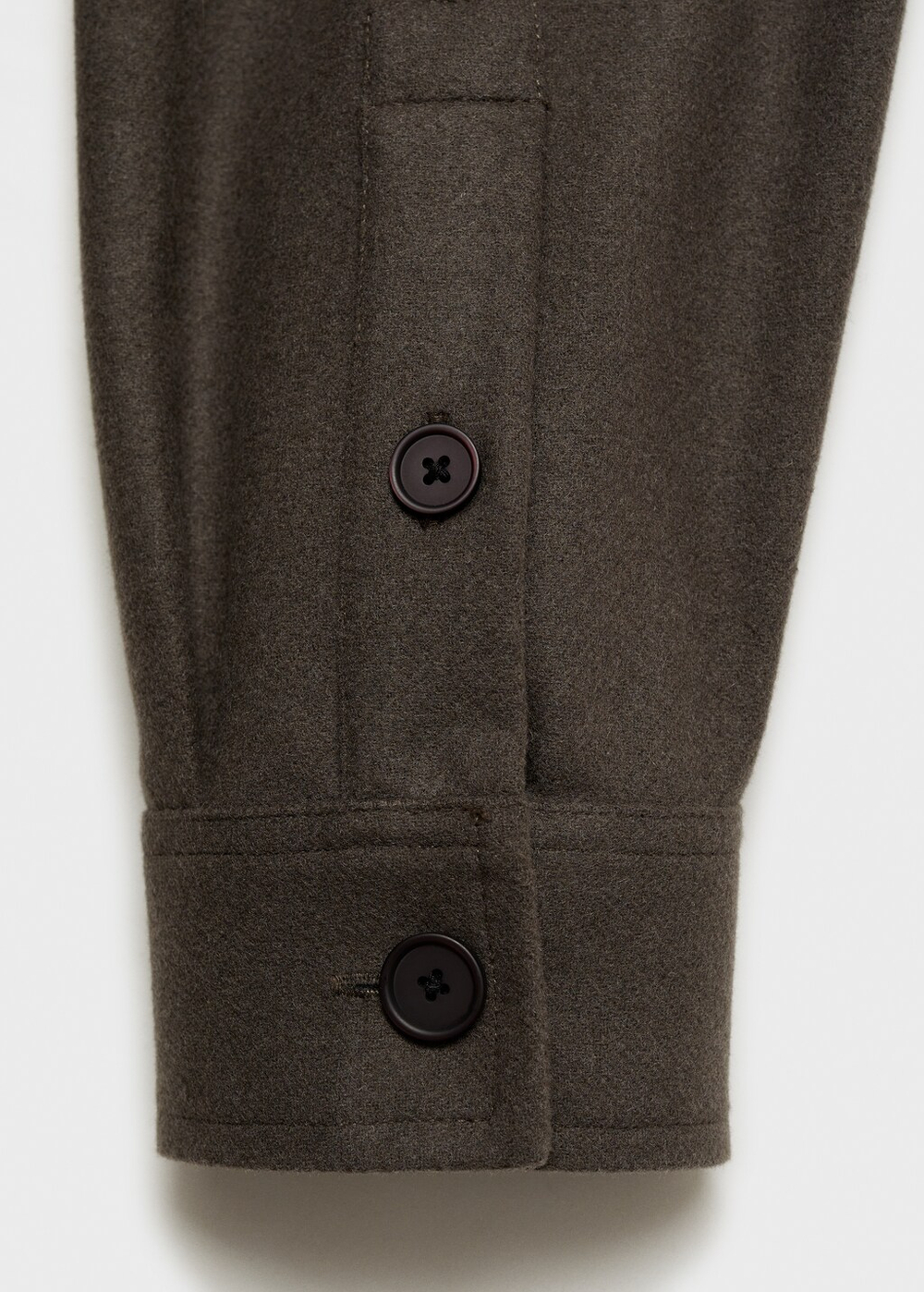 Верхняя рубашка из фланели из смесовой шерсти