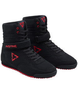 УЦЕНКА Обувь для бокса высокая INSANE ORO, черный/красный