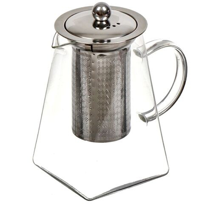Чайник заварочный стекло, 0.75 л, с ситечком