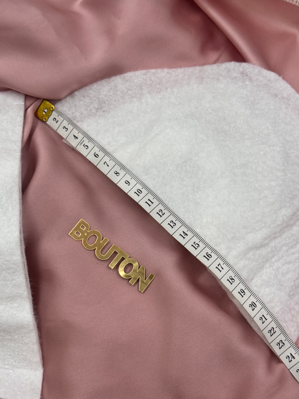 Подплечники (плечевые накладки) белые многослойные фетровые 22х12см