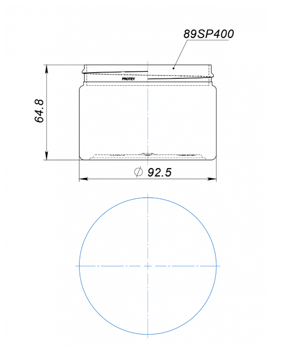Банка 300 мл 89 мм ПЭТ №2 от производителя «Тара-Гост»
