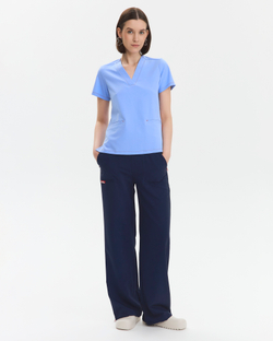 Брюки свободные медицинские женские Йошо, нэви