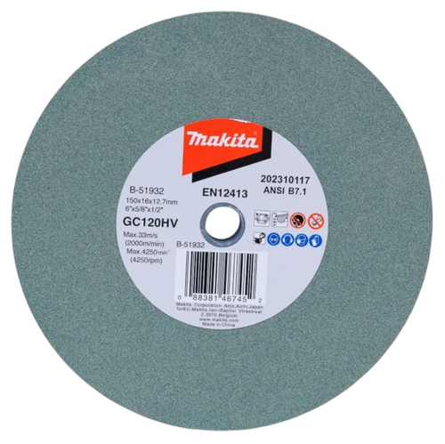 Круг точильный 150x16x12,7 мм GC120H Makita B-51932