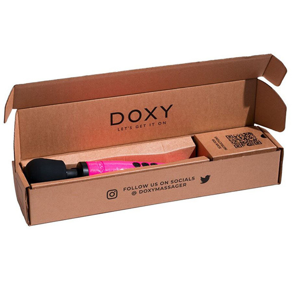 Розовый вибратор-вонд 37см Doxy Die Cast Massage Wand Hot Pink