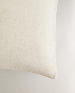 Zara Home наволочка декоративная из льна, молочный