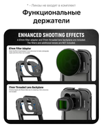 Чехол алюминиевый с поддержкой объективов для iPhone 15 Pro Max с NEEWER PA074