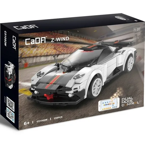 Радиоуправляемый конструктор CaDA спортивный автомобиль Z-WIND 1/20 (258 деталей) C51082W