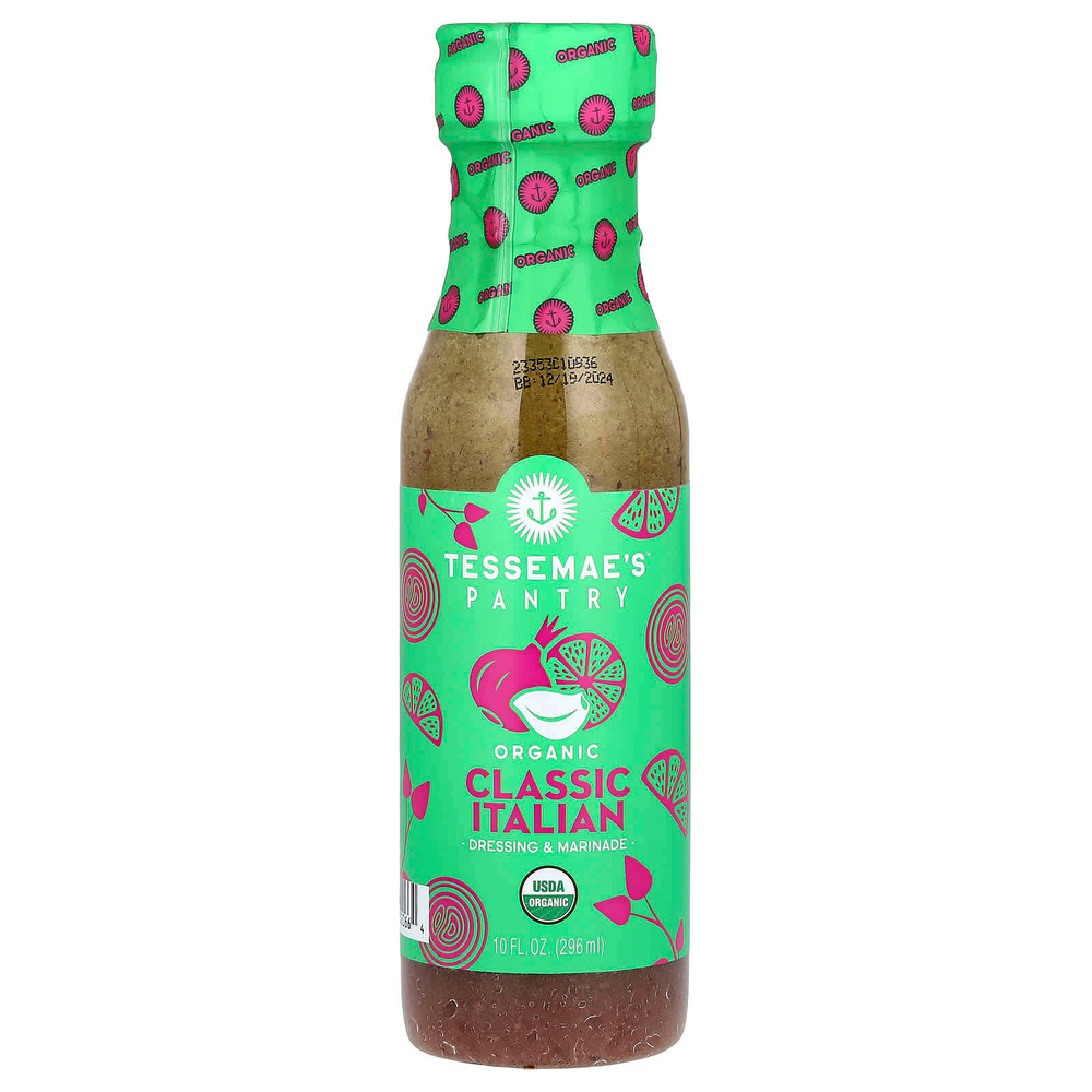 Tessemae's, Pantry, органическая заправка и маринад, классический итальянский, 296 мл (10 жидк. унц.)