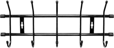 Вешалка настенная ВН5 484*188мм 5кр. черная (47916)