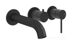 Смеситель для ванны Gessi 316, встраиваемый, на 2 выхода, излив, переключатель, цвет Matte Black