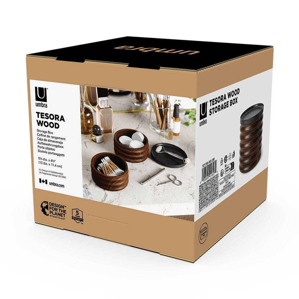 Шкатулка для украшений Tesora, черный орех