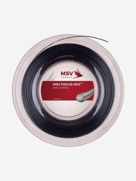Струны для тенниса MSV FOCUS HEX BLACK В нарезке (1 натяжка) 11 м