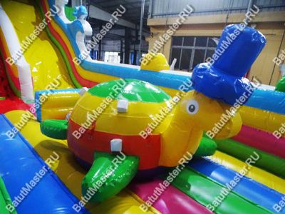 Коммерческий надувной батут "На морском дне" 15*7*8 м