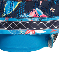 Женская теннисная юбка Lucky in Love Long Beach Bound Smocked Skirt Women - Blue, Multicoloured