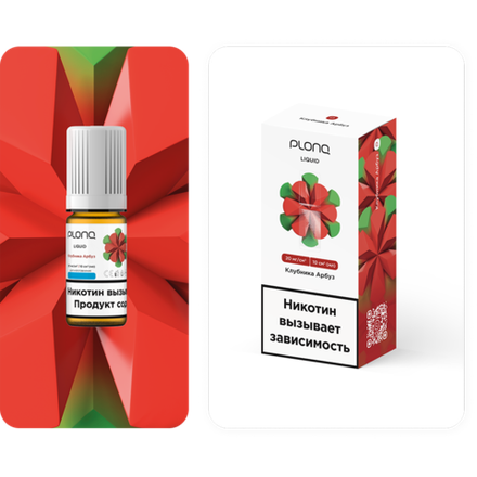 Жидкость Plonq Liquid - Клубника-Арбуз 10 мл