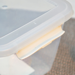 Контейнер 1л с защелками квадратный "Helsinki", натуральный