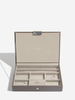 Органайзер для украшений Stackers Classic Jewellery Box Lid - Taupe Woven (Sage Green / светло-зеленый / Sage Green)