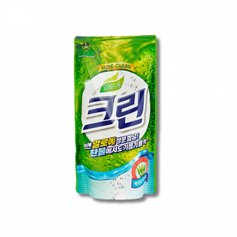Sandokkaebi Aloe Clean, 800ml (мягкая упаковка) - Гель для мытья посуды Алоэ Клин