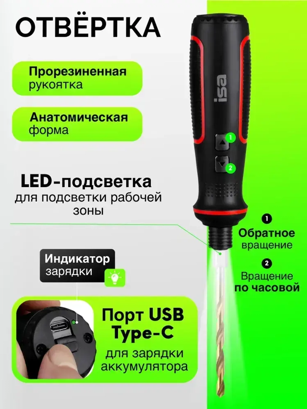 Набор отверток 41 в 1/электрическая отвертка аккумуляторная